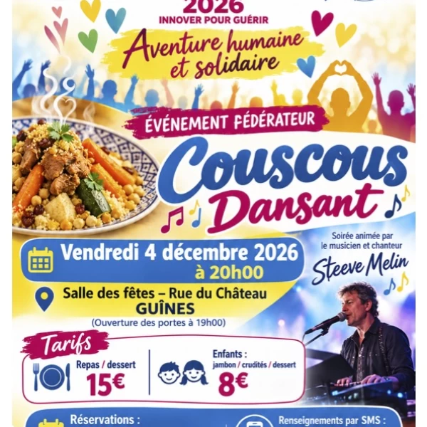 Affiche Téléthon 2026 à Guînes