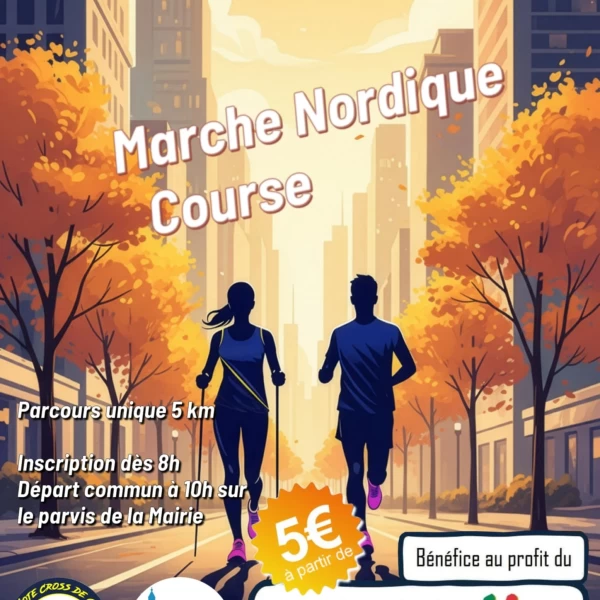 Marche nordique et course Téléthon