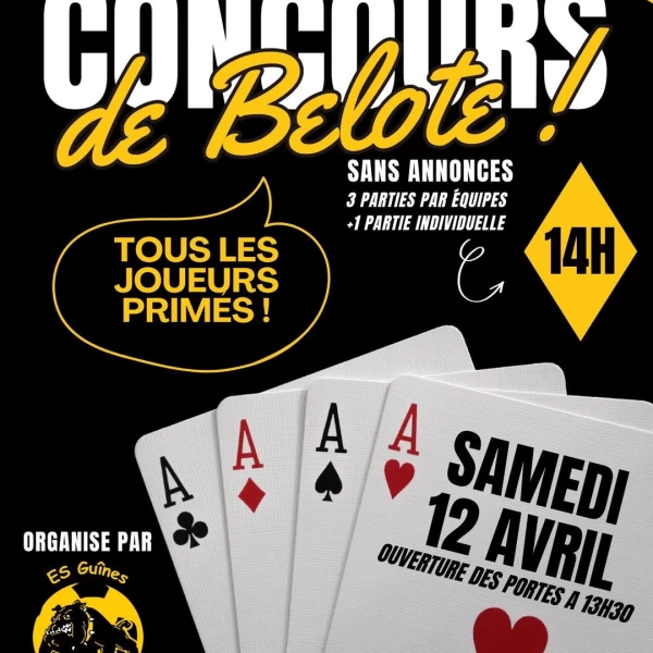 Concours de belote E.S.Guînes